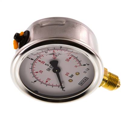 Qcwwy Wasserdruckmesser, Pumpenmanometer Glycerin gefüllter Poolfilter  Manometer Manometer Kraftstoffdruckmesser für Kraftstoff Luft Öl für Wasser  0-4bar : : Auto & Motorrad