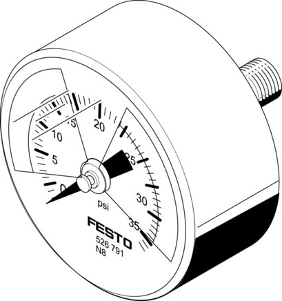 Exemplaire exposé: MA-50-36-R1/4-PSI-E-RG