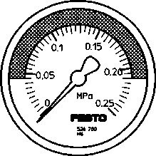 Principskitse: MA-50-0,25-R1/4-MPA-E-RG