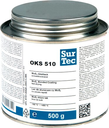 Exemplary representation: OKS MoS2 bonded coating (can)