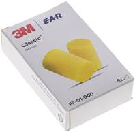 3M E-A-R CLASSIC Gehörschutzstöpsel, 5-Paar Taschenpackung, gelb
